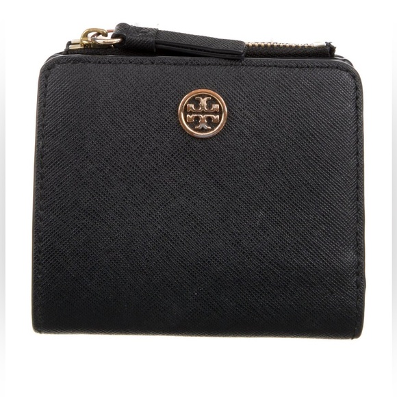 Tory Burch Leather Compact Wallet - Picture 1 of 7